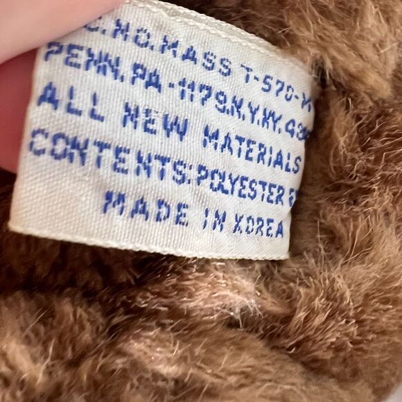 Rare Vintage World of Smiles Teddy Bear Country Western Limbs Jointed 1989 Plush - Picture 7 of 7